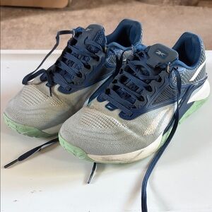Reebok Women’s Navy and Light Green Sneakers